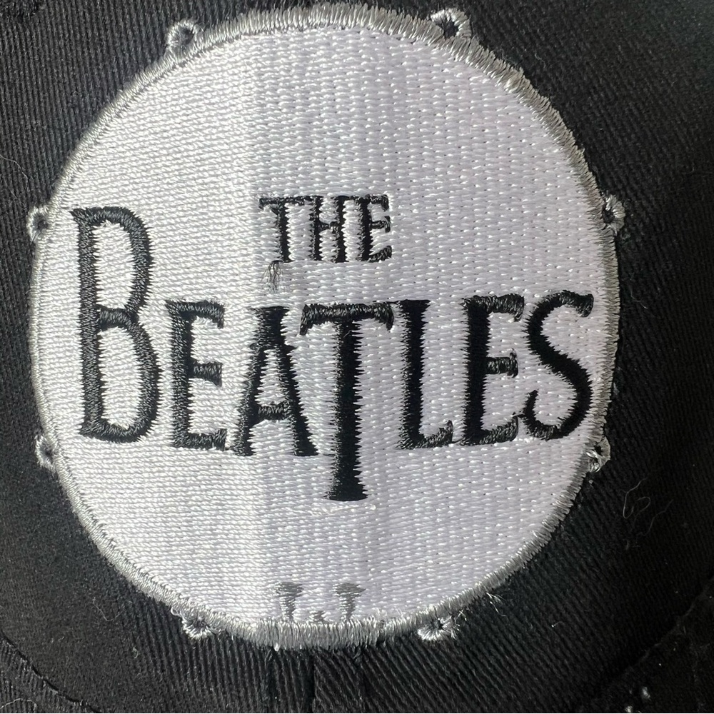 The Beatles Embroidered Drum Black White Baseball Classic Rock Hat Cap - Picture 4 of 13